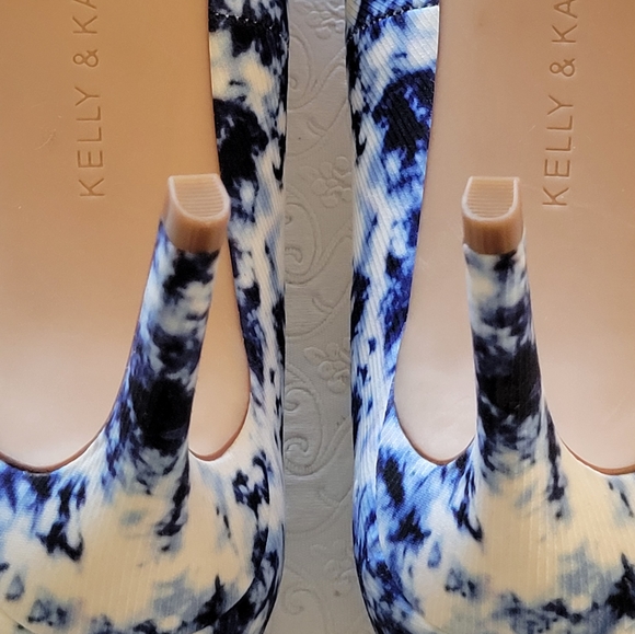 Kelly & Katie NEW Blue Tie Dye Pointed Toe Misha Classic Pumps Heels Size 10M - Picture 6 of 11
